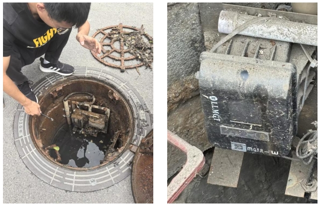 管網(wǎng)監(jiān)測(cè)終端現(xiàn)場(chǎng)